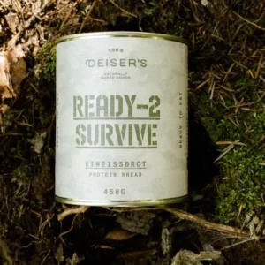 DEISER'S Ready-2-Survive Eiweißbrot 450 g – Dosenbrot (6 Stk.)