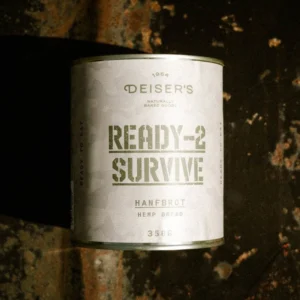 DEISER'S Ready-2-Survive Hanfbrot mit Hanfsamen 350 g – Dosenbrot (6 Stk.)
