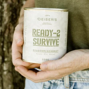 DEISER'S Ready-2-Survive Roggenmischbrot 350 g – Dosenbrot (6 Stk.)