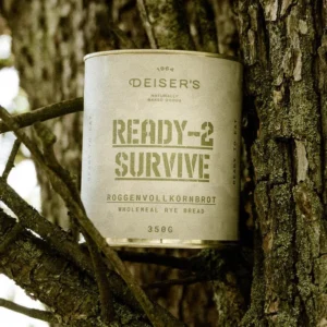 DEISER'S Ready-2-Survive Roggenvollkornbrot 350 g – Dosenbrot (6 Stk.)