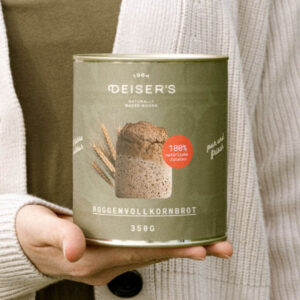 DEISER'S Roggenvollkornbrot 350 g – Dosenbrot (6 Stk.)