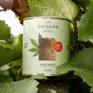 DEISER'S Hanfbrot mit Hanfsamen 350 g – Dosenbrot (6 Stk.)
