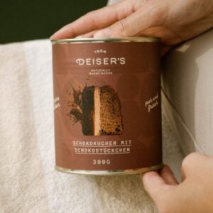 DEISER'S Schokokuchen mit Schokostückchen 300 g – Dosenkuchen (6 Stk.)