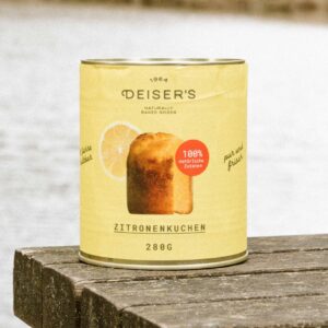 DEISER'S Zitronenkuchen 280 g – Dosenkuchen (6 Stk.)