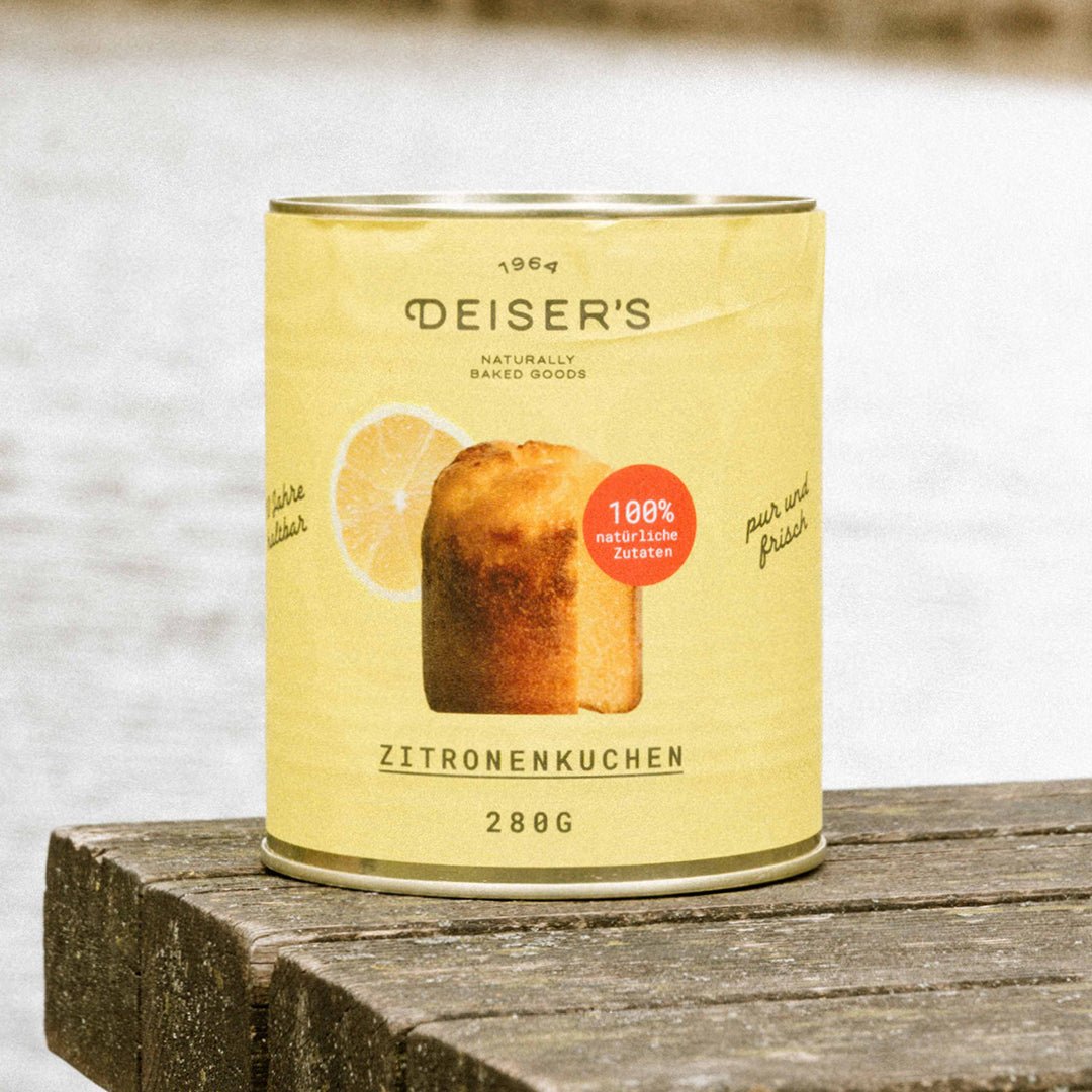 DEISER'S Zitronenkuchen 280 g – Dosenkuchen (6 Stk.)